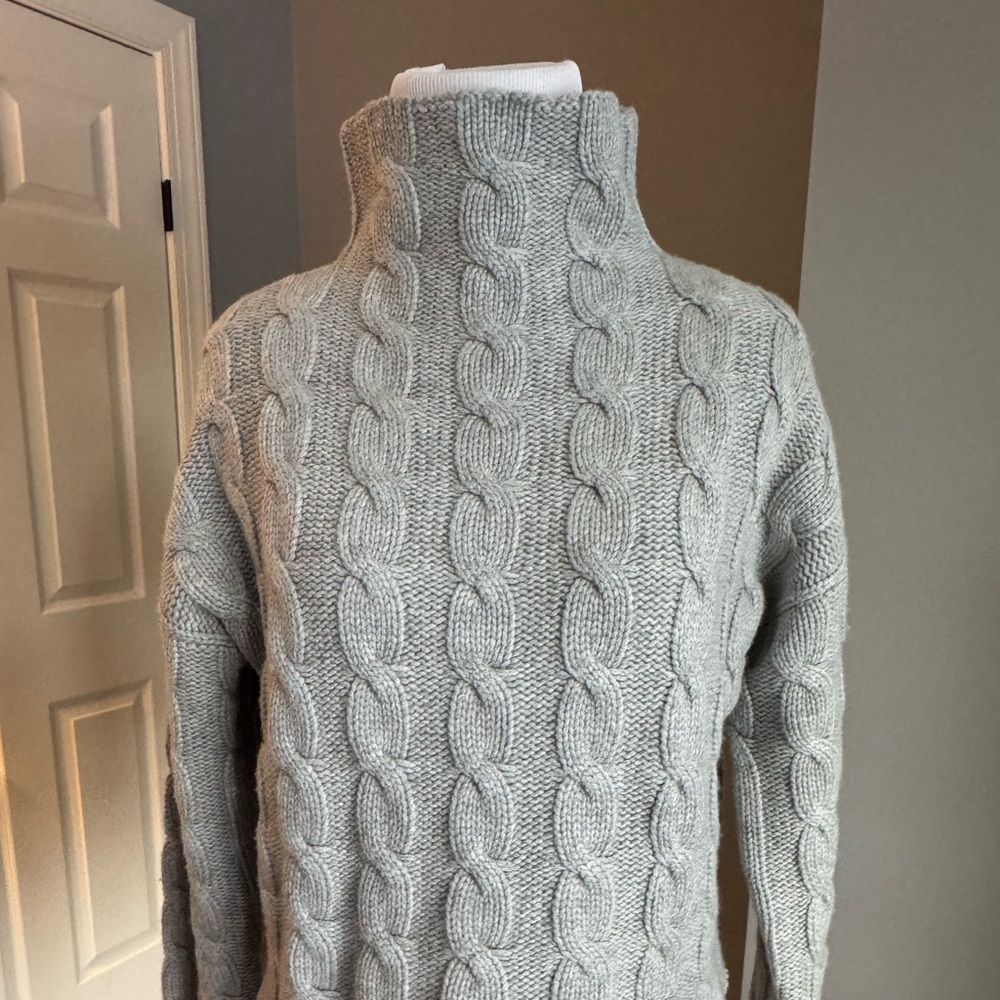 Michael Kors Light Gray Turtleneck Sweater
